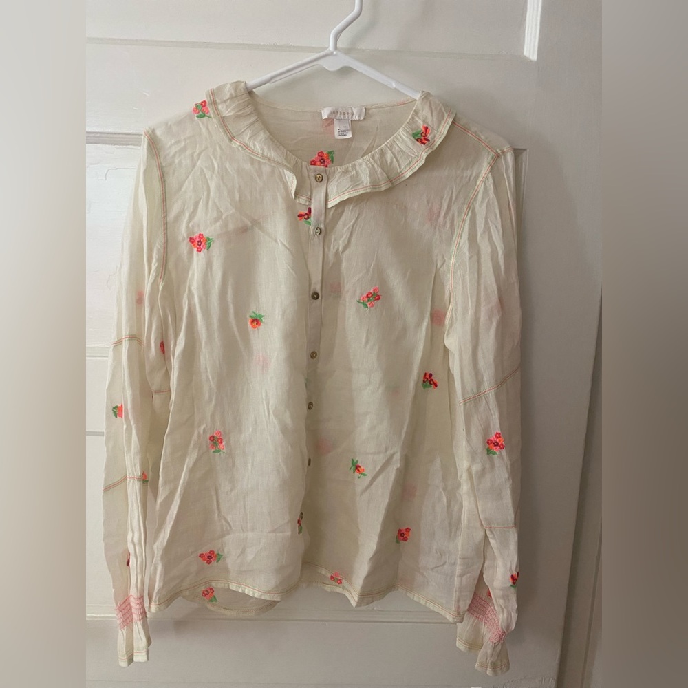 Intropia floral blouse - size 40 (small)
